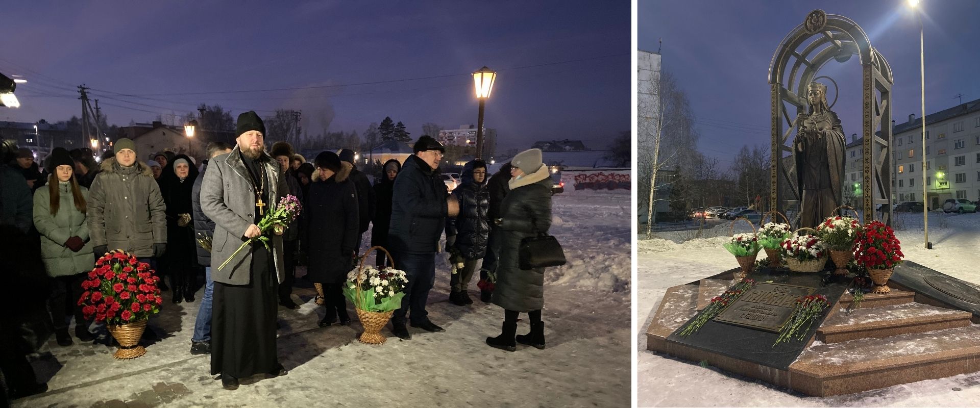 Возложение цветов в память о погибших шахтерах и спасателях при взрыве на шахте «Листвяжная»