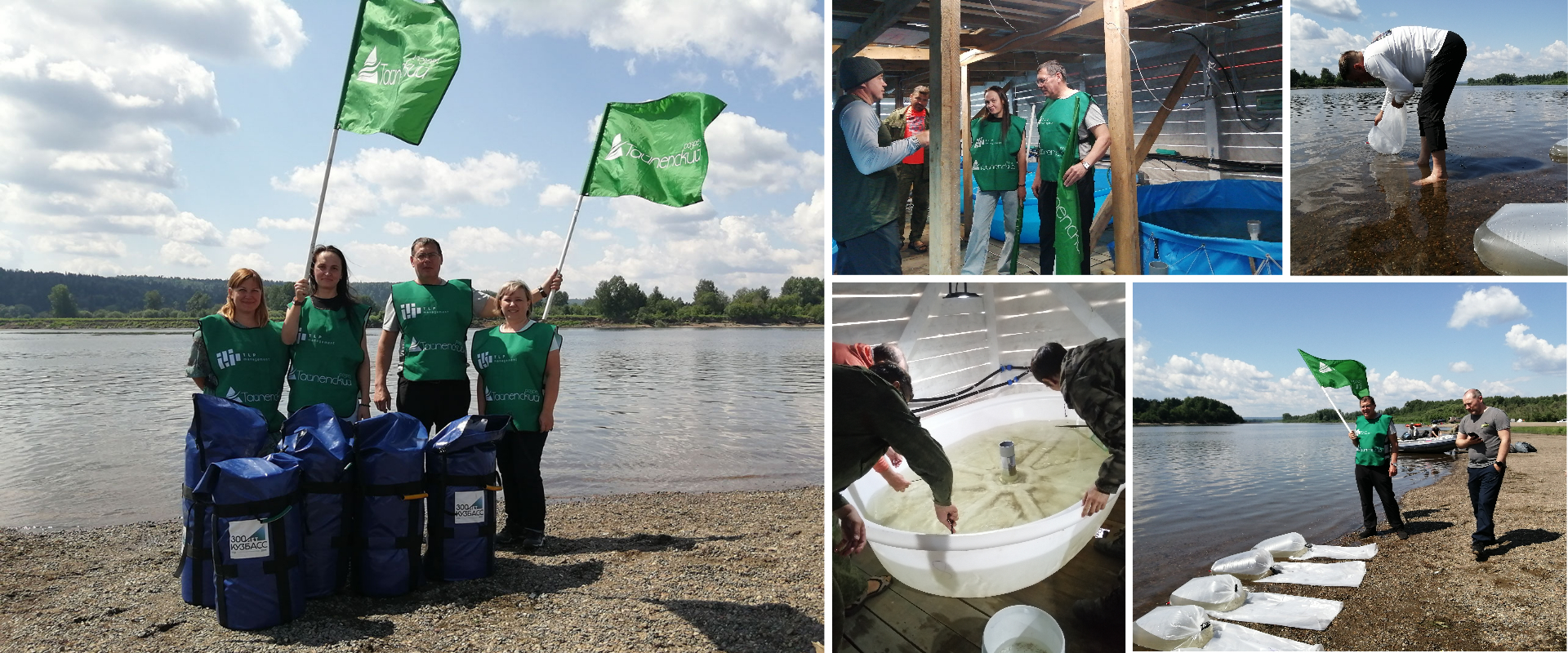 ООО «Разрез Тайлепский» осуществил мероприятие по выпуску молоди хариуса в приток р. Томи